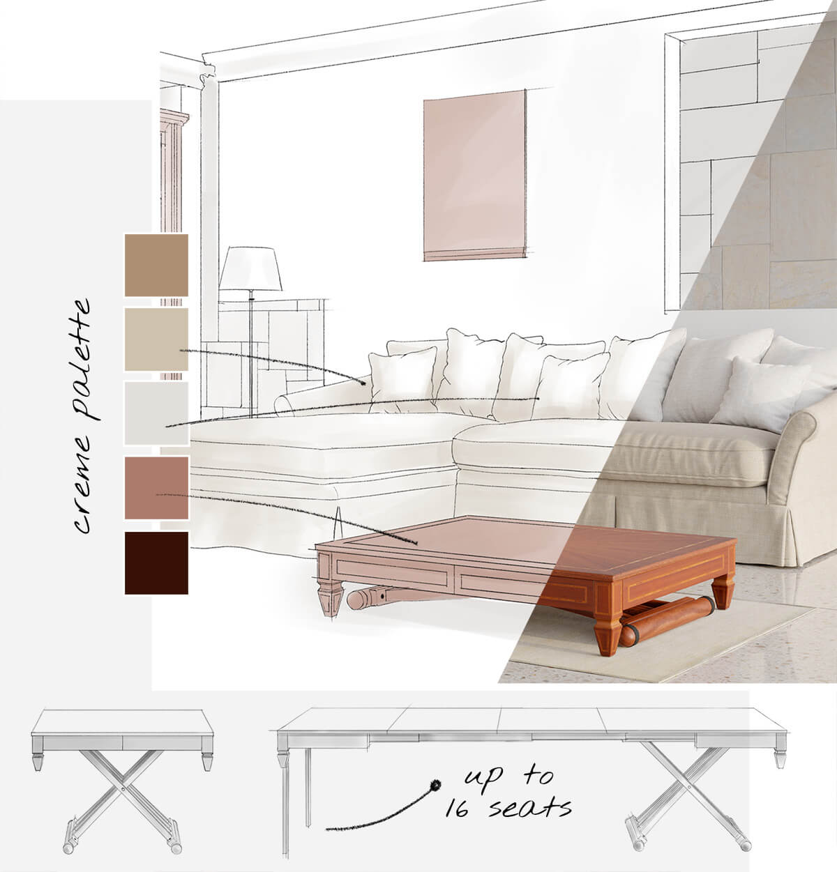 Space Saving Table 100% customizable - LG Lesmo
